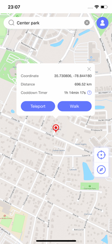 click teleport fonesgo location changer