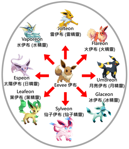 寶可夢伊布家族