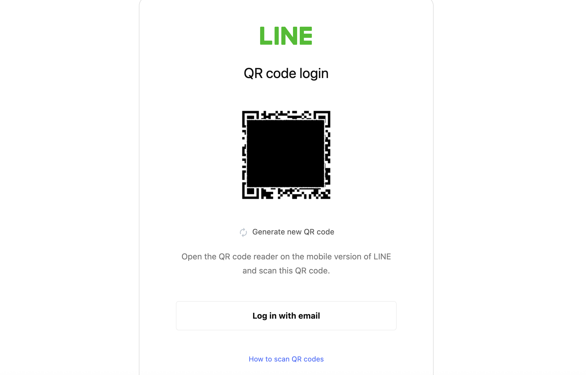 手機掃描line QR Code