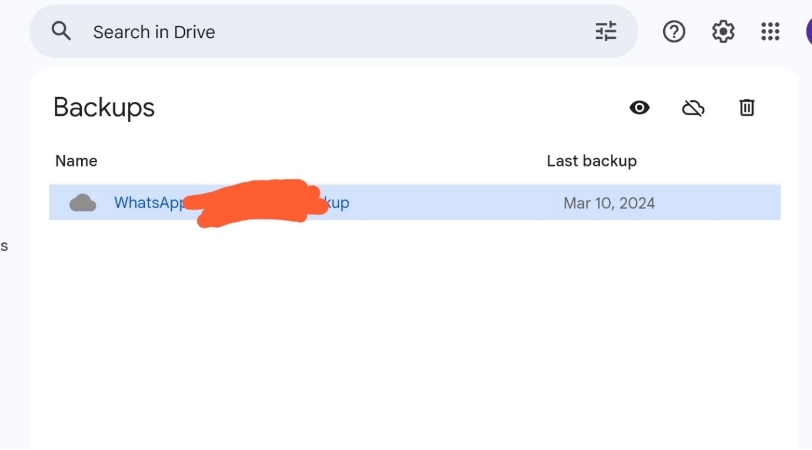 iPhone WhatsApp 備份到 Google Drive