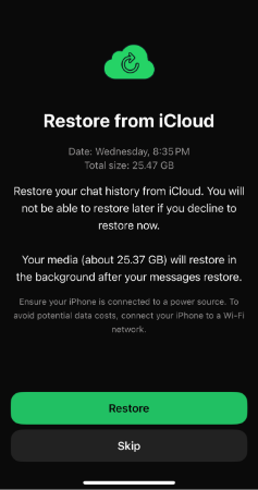 WhatsApp 備份還原 iphone
