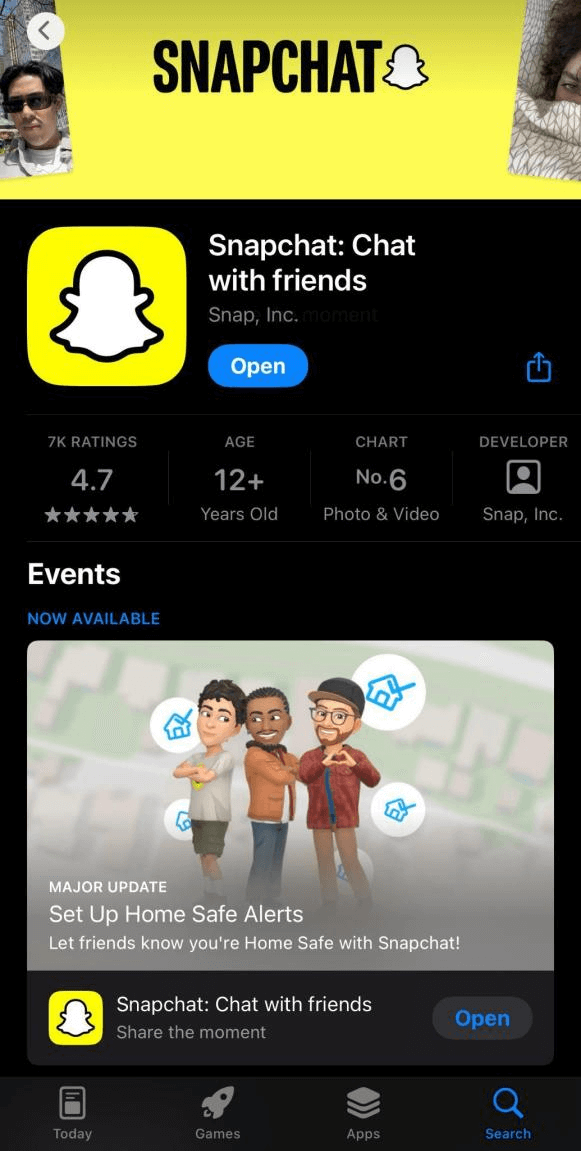 下載Snapchat iOS